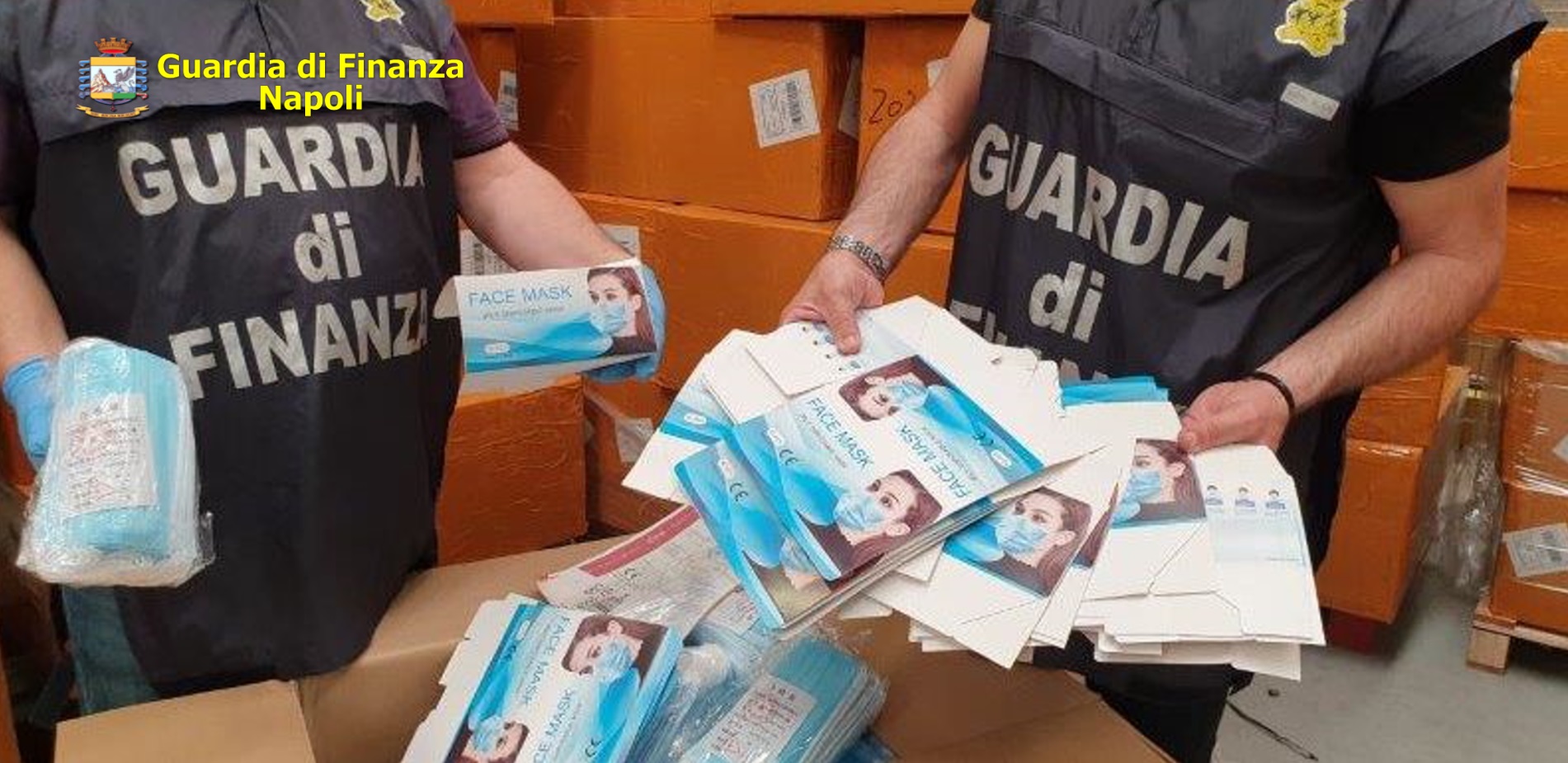 Maxi sequestro di mascherine da parte della Guardia di Finanza di Napoli  perchè prive dei requisiti previsti dalle norme vigenti | Telecaprinews